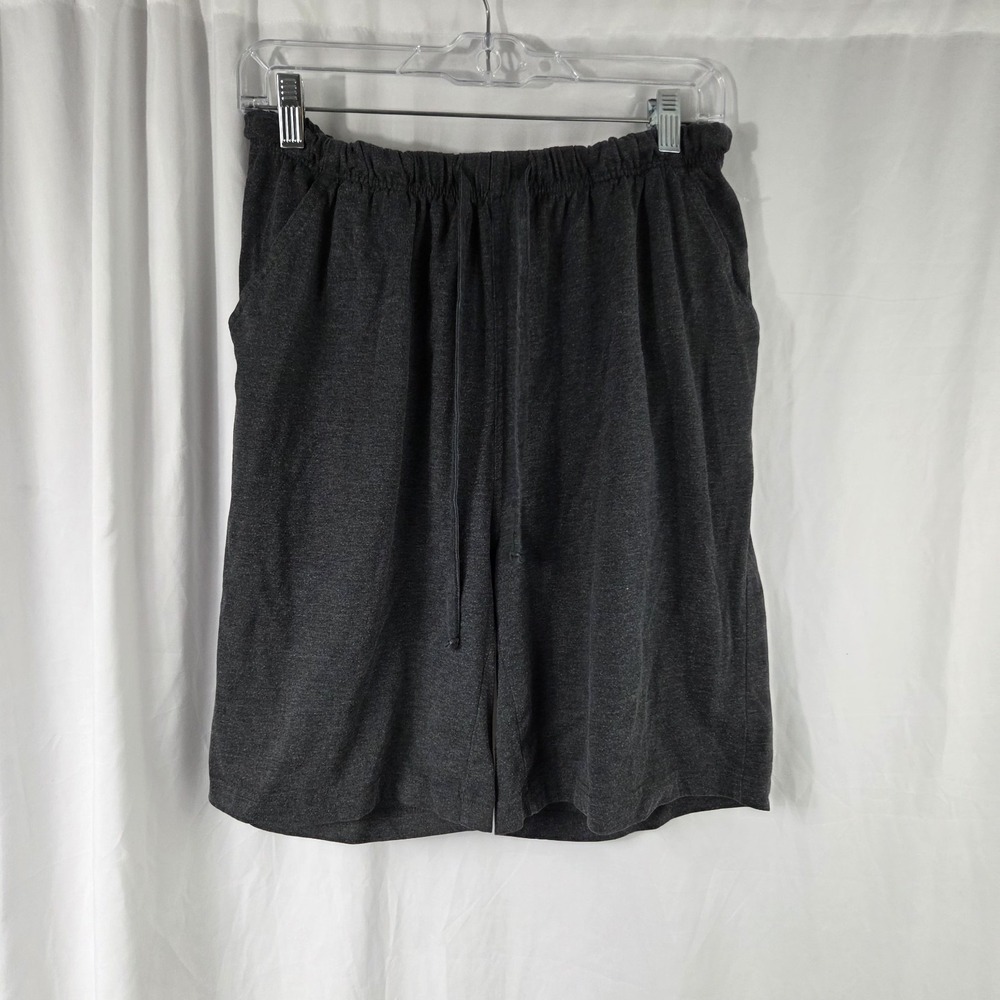 American Sweetheart Womens Size Large Elastic Waist Drawstring Shorts Gray